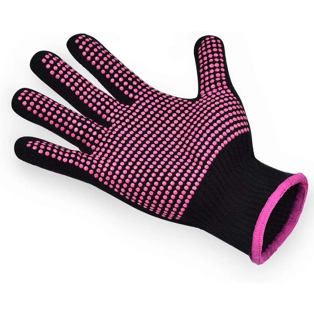 2-Pack: Heat Resistant Gloves with Silicone Bumps