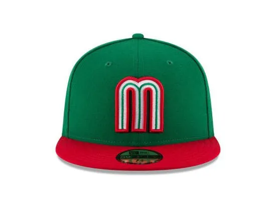 2017 World Baseball Classic Mexico WBC New Era 59Fifty Fitted Hats (TEAM COLORS)