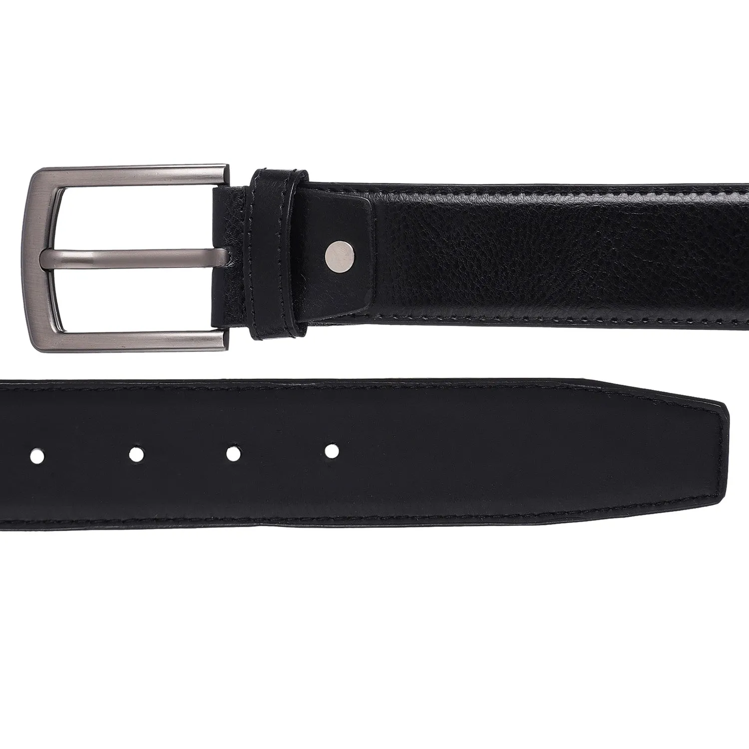 4207 Black Textured Belt for Men