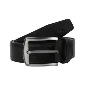 4209 Black Textured Belt for Men