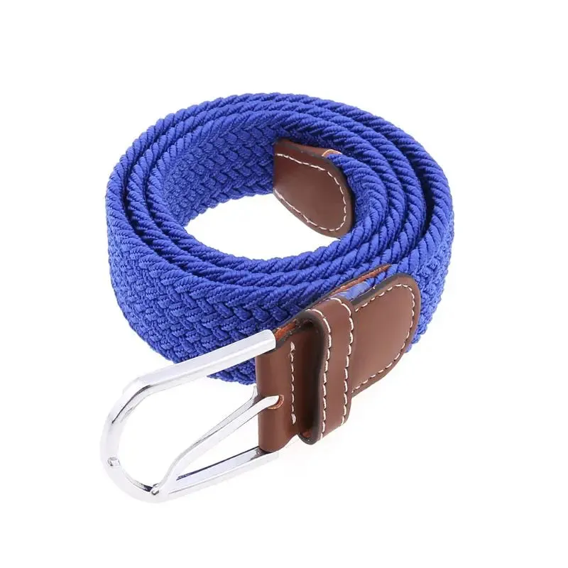 6 colors Gothic Men’s Stretch Belt Premium Leather Wide Elastic