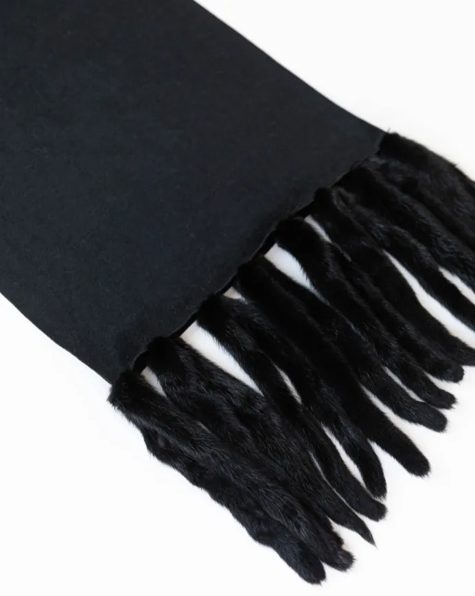 Black Widow Fur Shawl