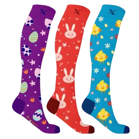 Bunny & Chicks Knee-High Socks (3-Pairs)