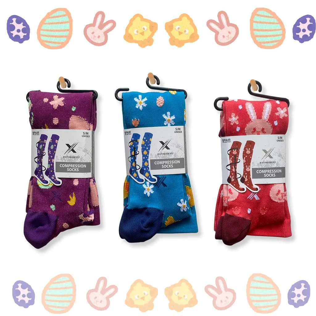 Bunny & Chicks Knee-High Socks (3-Pairs)