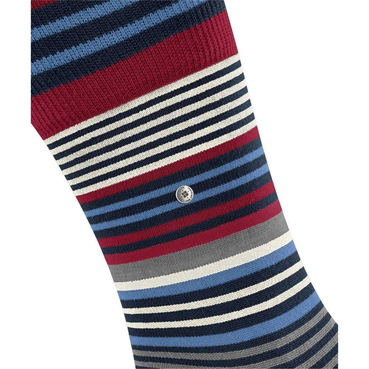 Burlington Stripe Socks - Marine Blue