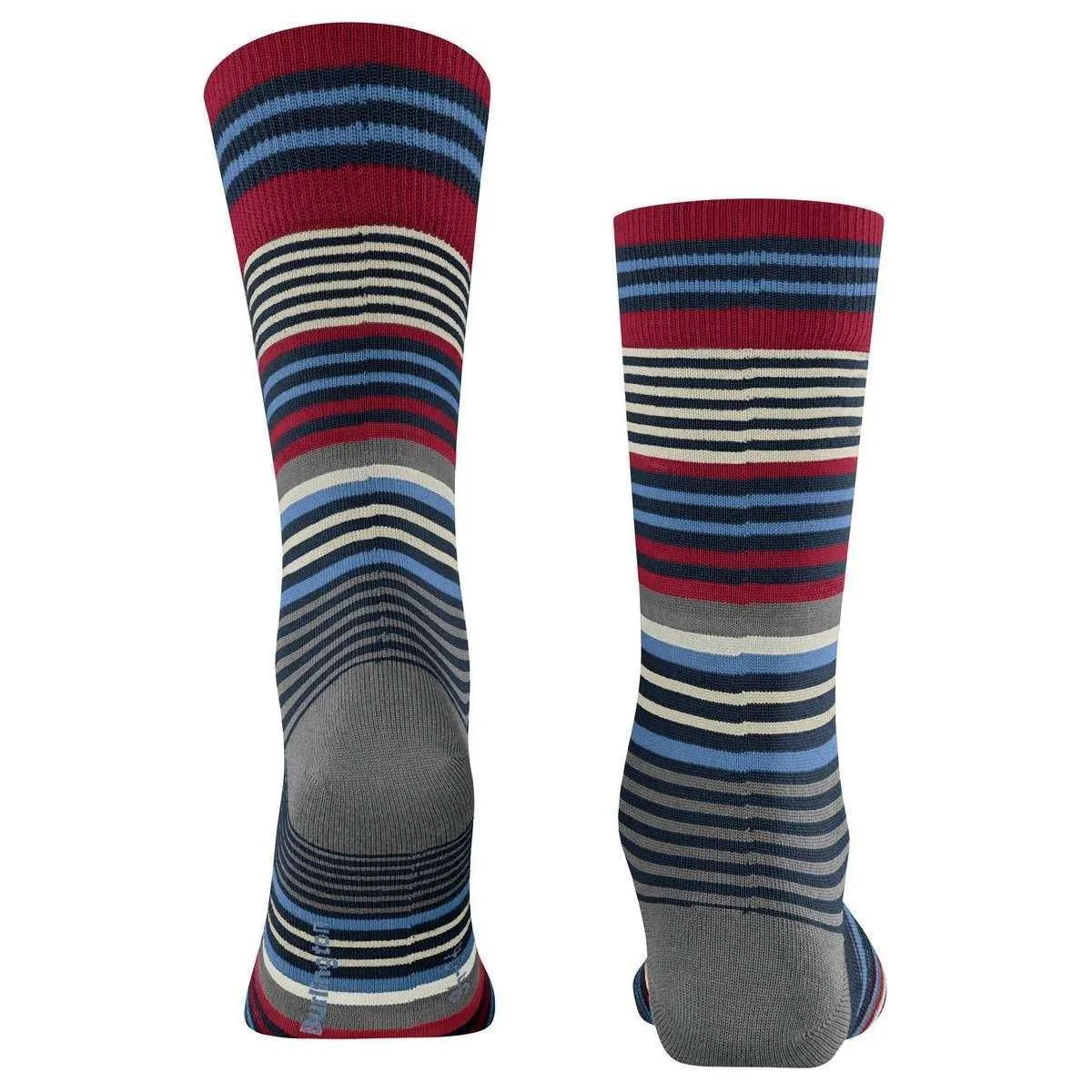 Burlington Stripe Socks - Marine Blue