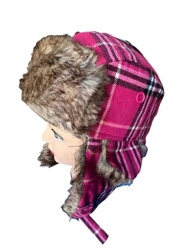 Casual Plaid Bomber Aviator Hats Wholesale