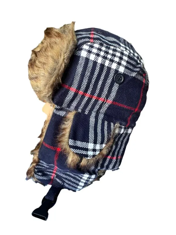 Casual Plaid Bomber Aviator Hats Wholesale