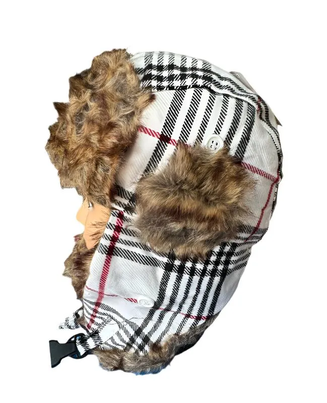 Casual Plaid Bomber Aviator Hats Wholesale