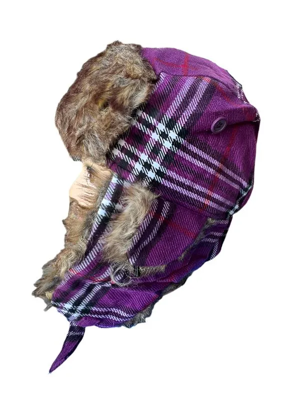 Casual Plaid Bomber Aviator Hats Wholesale