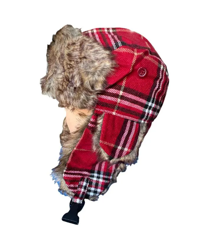 Casual Plaid Bomber Aviator Hats Wholesale