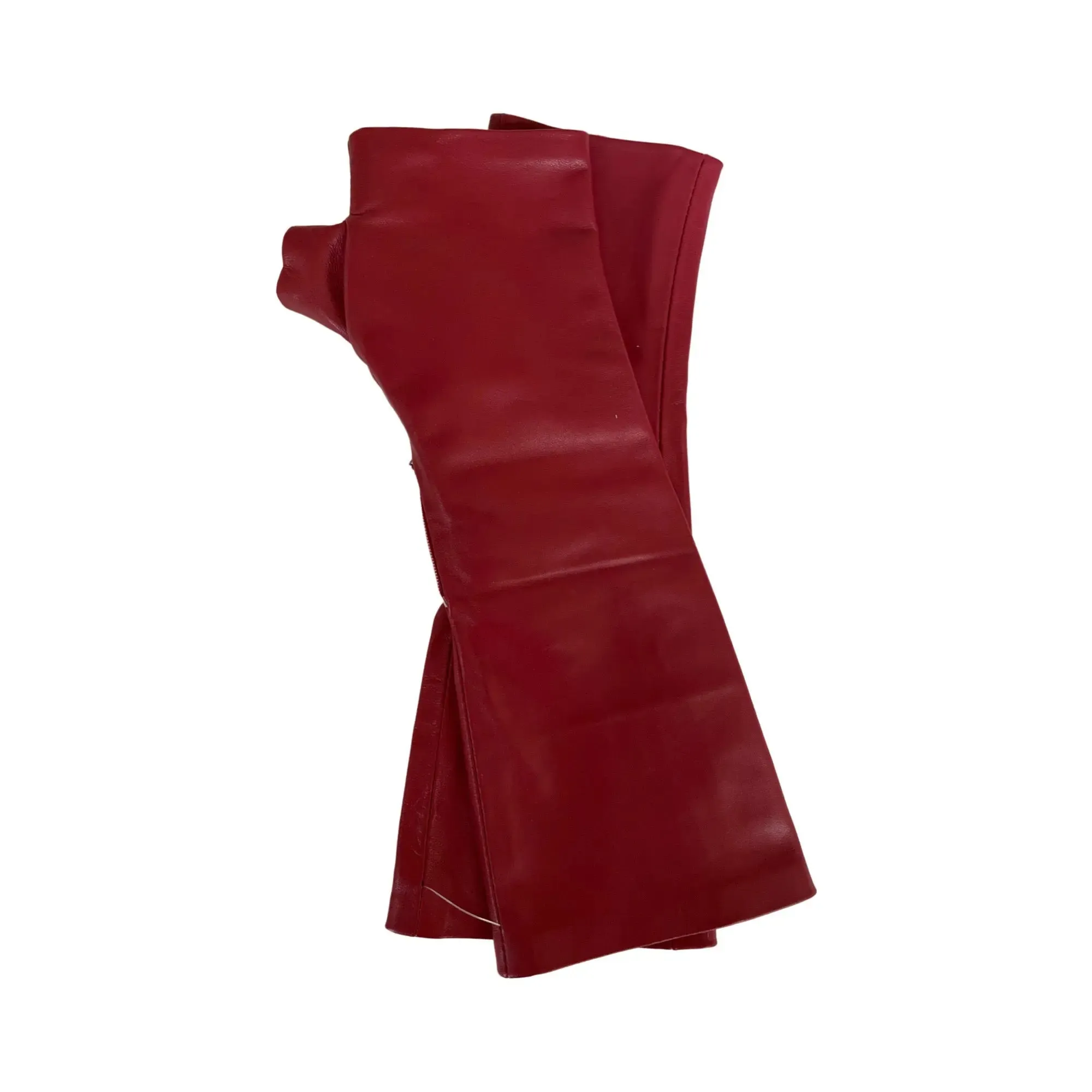 Cherry Napa Long Gloves – Elegant Leather Gloves for Superior Warmth and Style