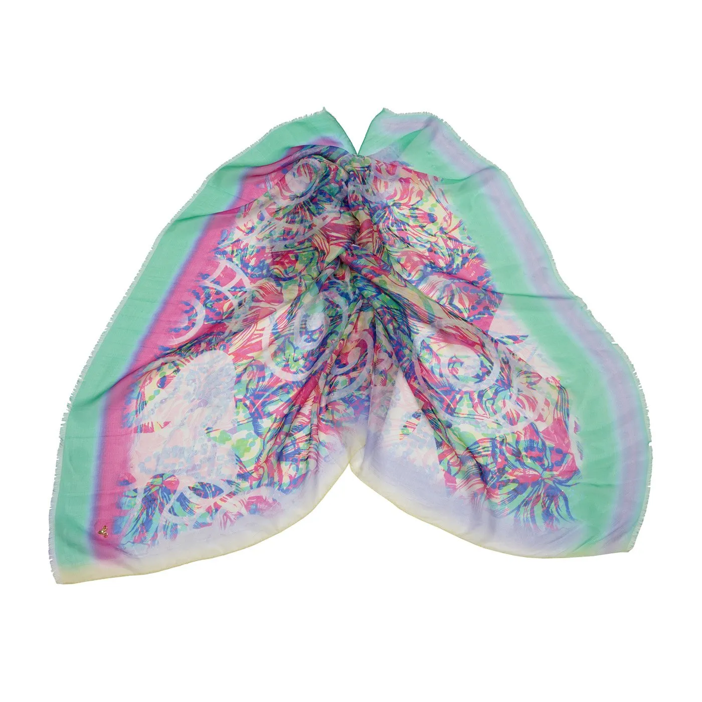 Cmyk Delirium  Shawl