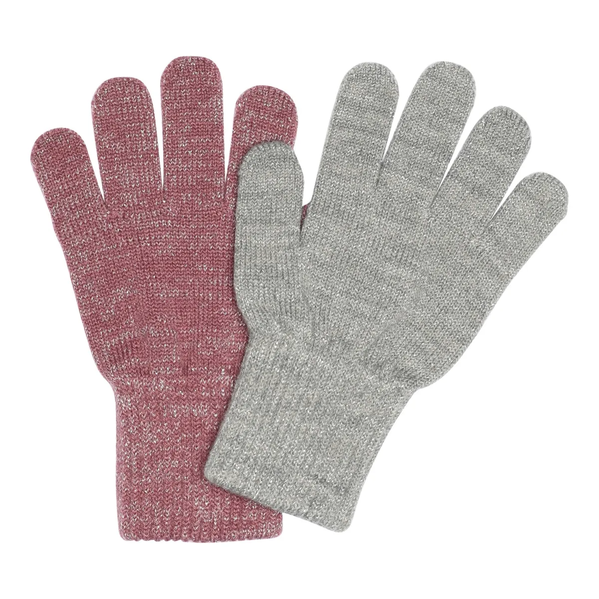 Comfy glitter gloves 2-pack