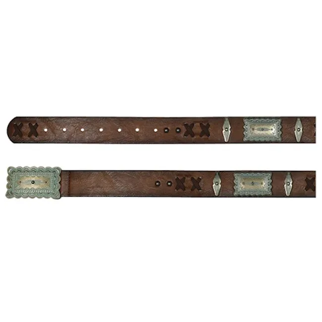 Dallas Turquoise Wash Concho Belt