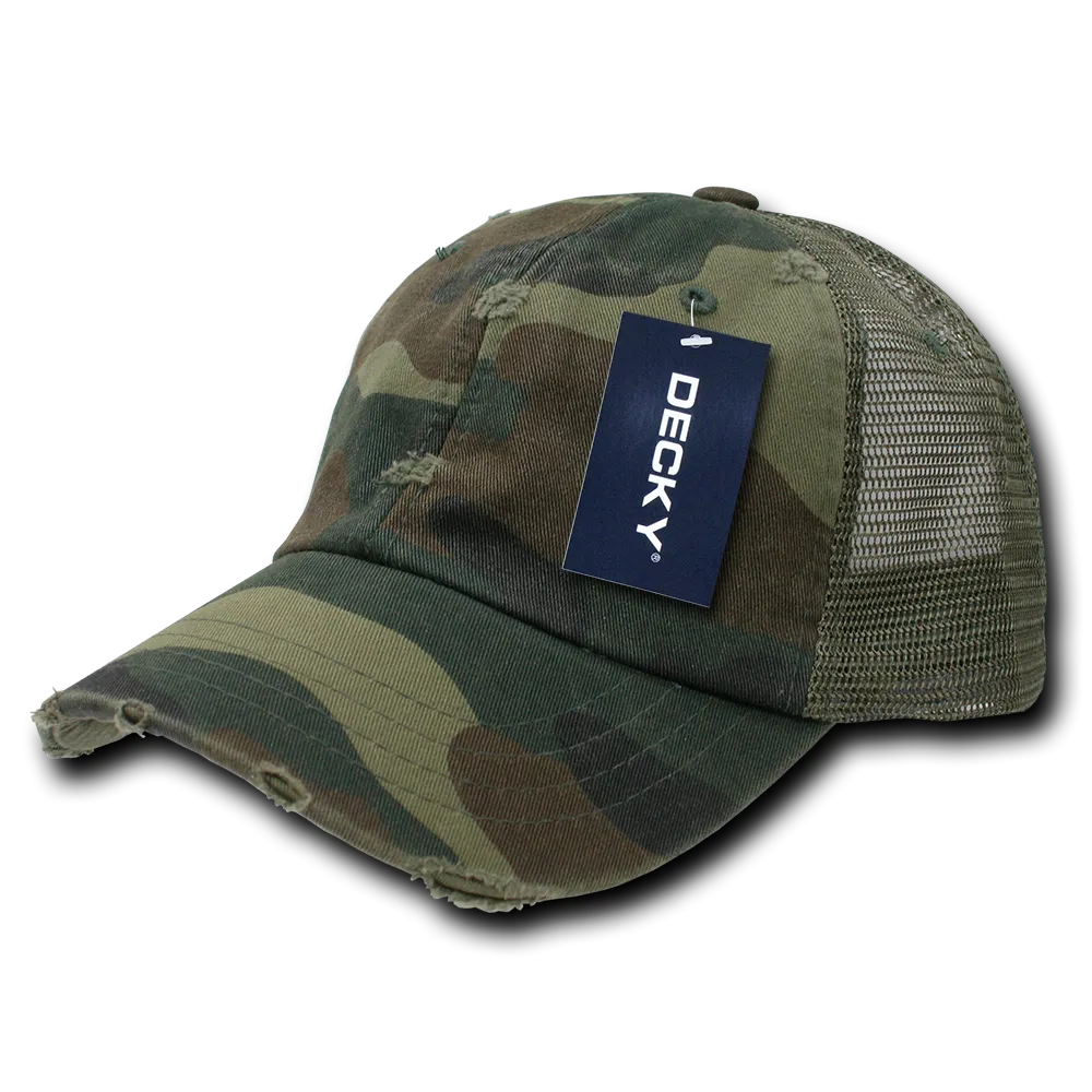 Decky 110 6 Panel Low Profile Relaxed Vintage Trucker Cap