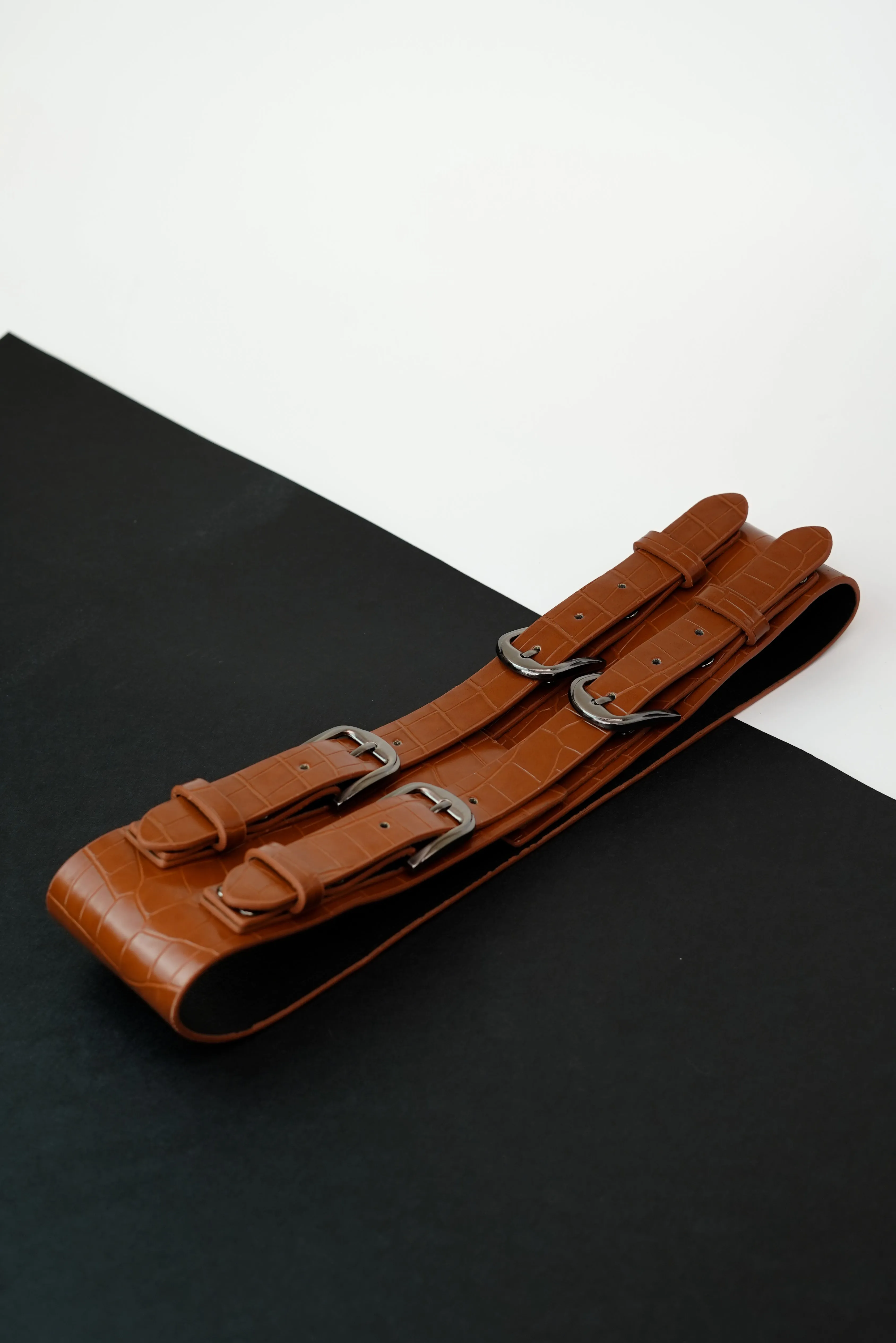 Double Dapper Leather Belt