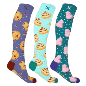 Fun & Expressive Compression Socks (3-Pairs)