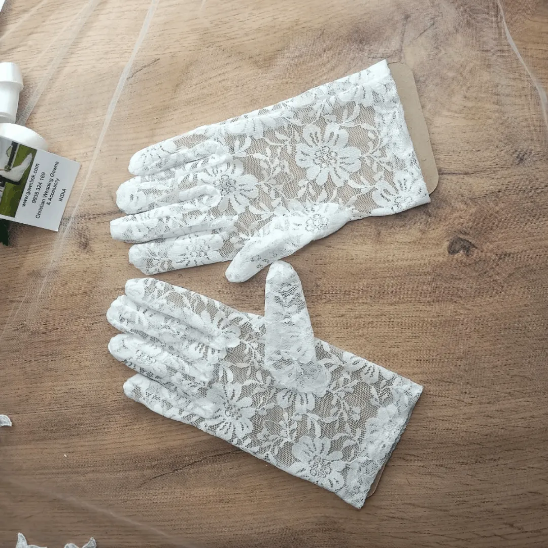 GownLink's Ineffably Gorgeous Bridal Gloves For Christian & Catholic Wedding  G25