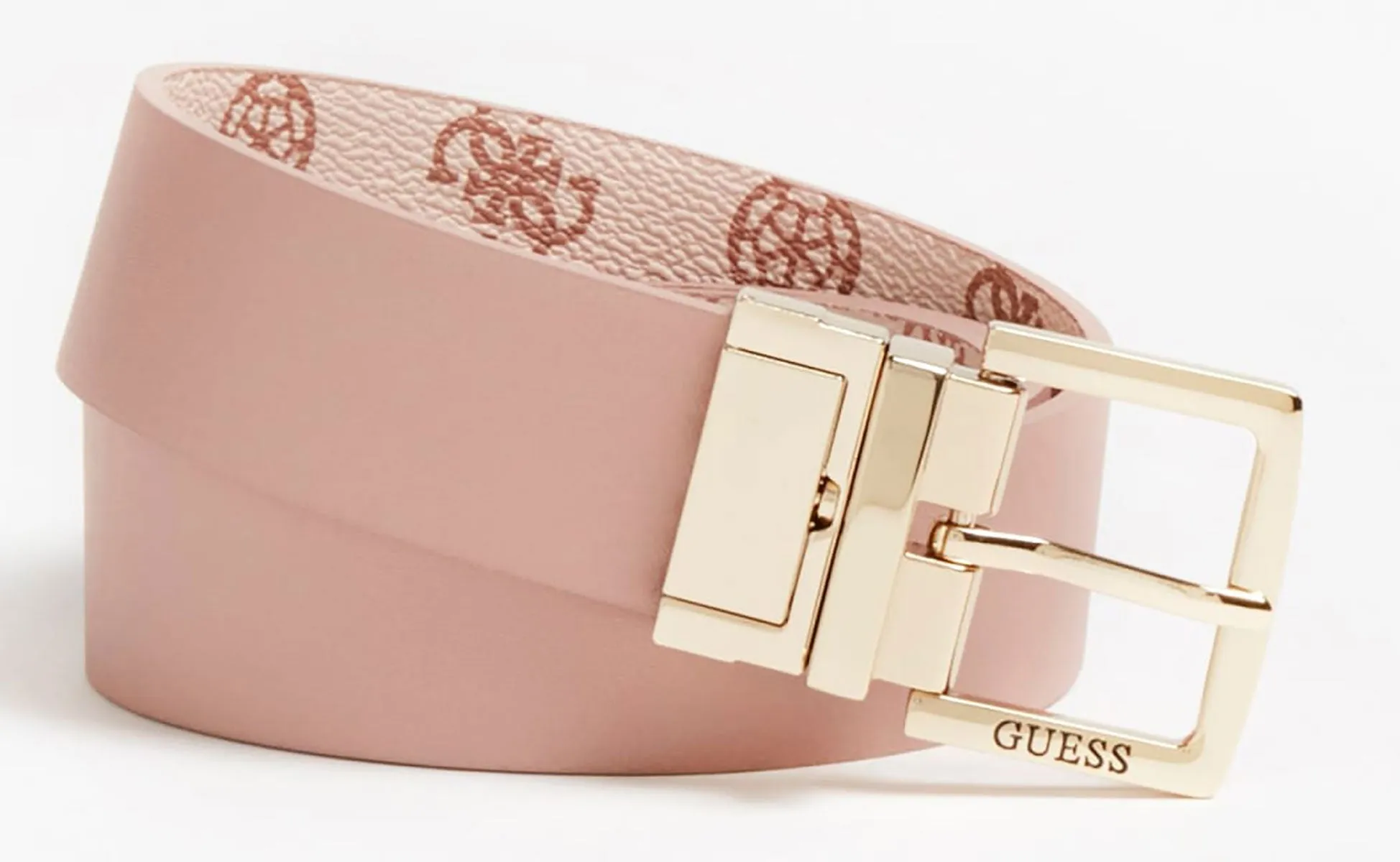 Guess Hansley 4G Peony Print Belt In Pink For Women