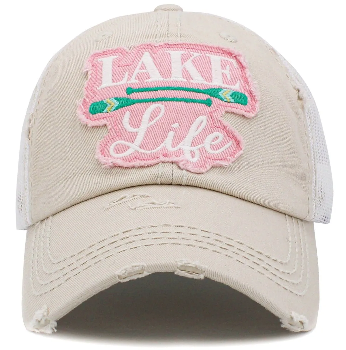 KBV1428 "Lake Life" Vintage Distressed Cotton Cap