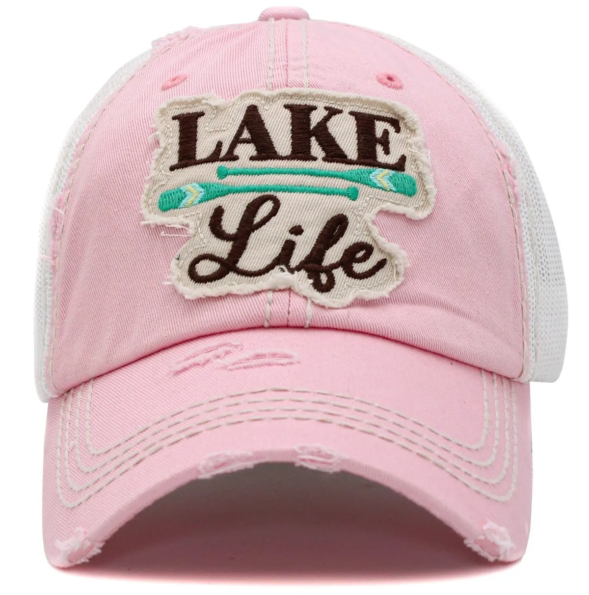 KBV1428 "Lake Life" Vintage Distressed Cotton Cap