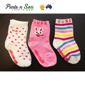 Kids Rabbit Rainbow Dot Girls Cotton Socks 1 to 3 Year Spandex Gift