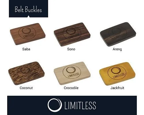 Large Wooden Belt Buckle — Choose From 6 Wood Types