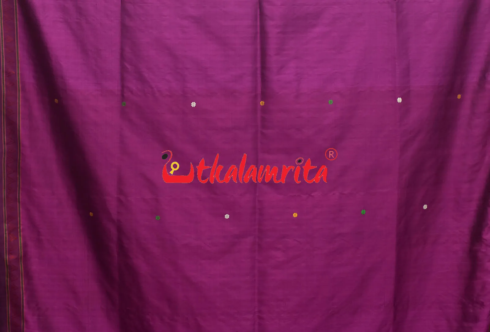 Magenta Beauty Dongria Silk Saree