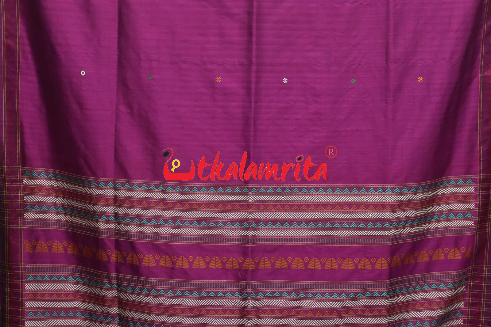 Magenta Beauty Dongria Silk Saree