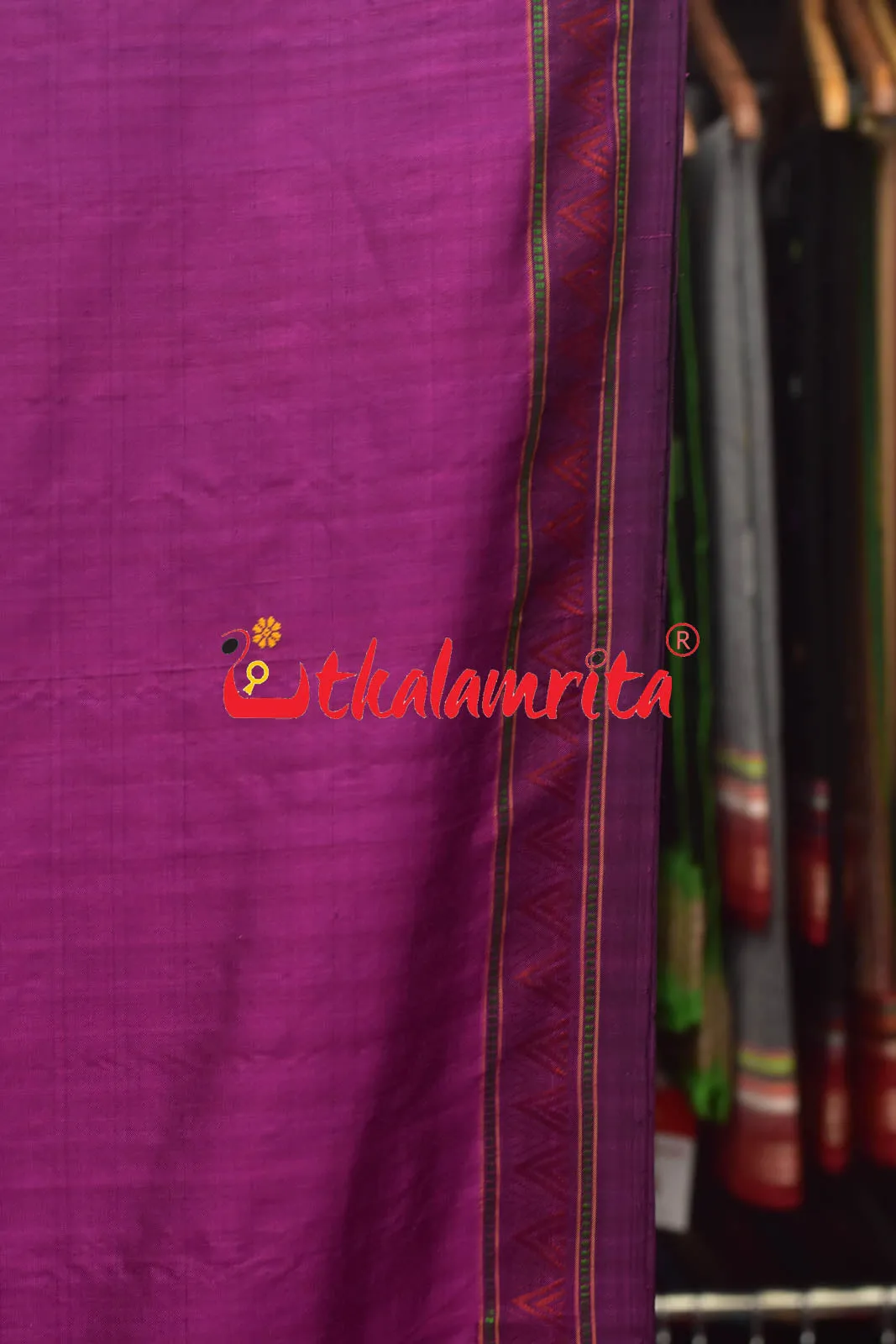 Magenta Beauty Dongria Silk Saree