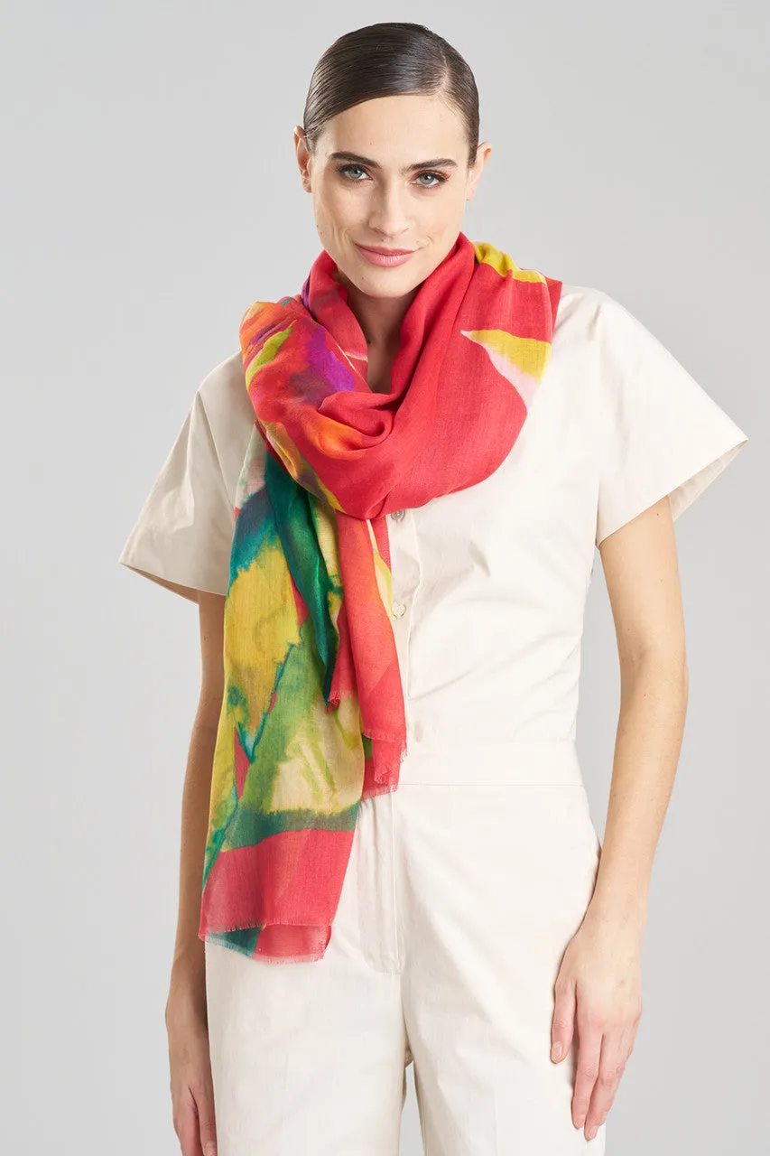 Mallorca Printed Cotton Silk Scarf