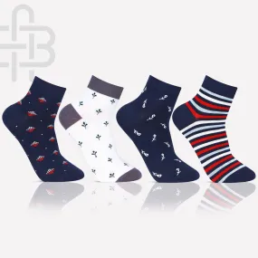 Men Ankle Length Formal/Office Socks - Pack Of 4