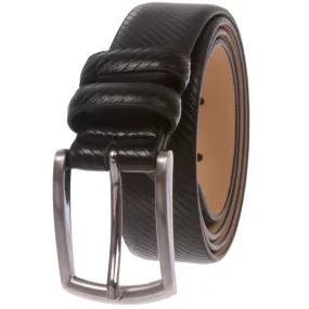 Men's 1 1/8" (30 mm) Classic Feather Edged Leather Dress Belt