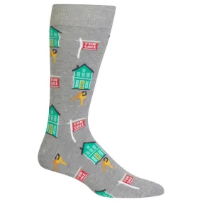 Men's Realtor Crew Socks/Gray Final Clearance