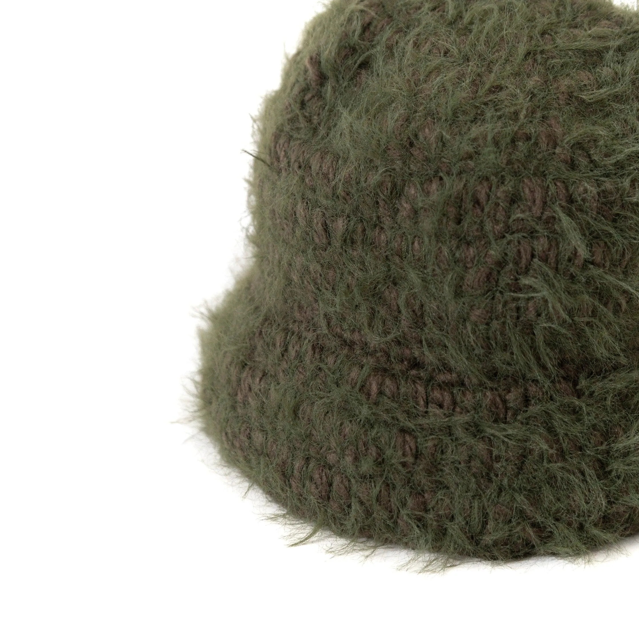 Mohair Forest Green Bucket Hat