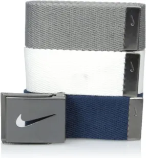 Nike Men's 3 Pack Golf Web Belt DS5006 107