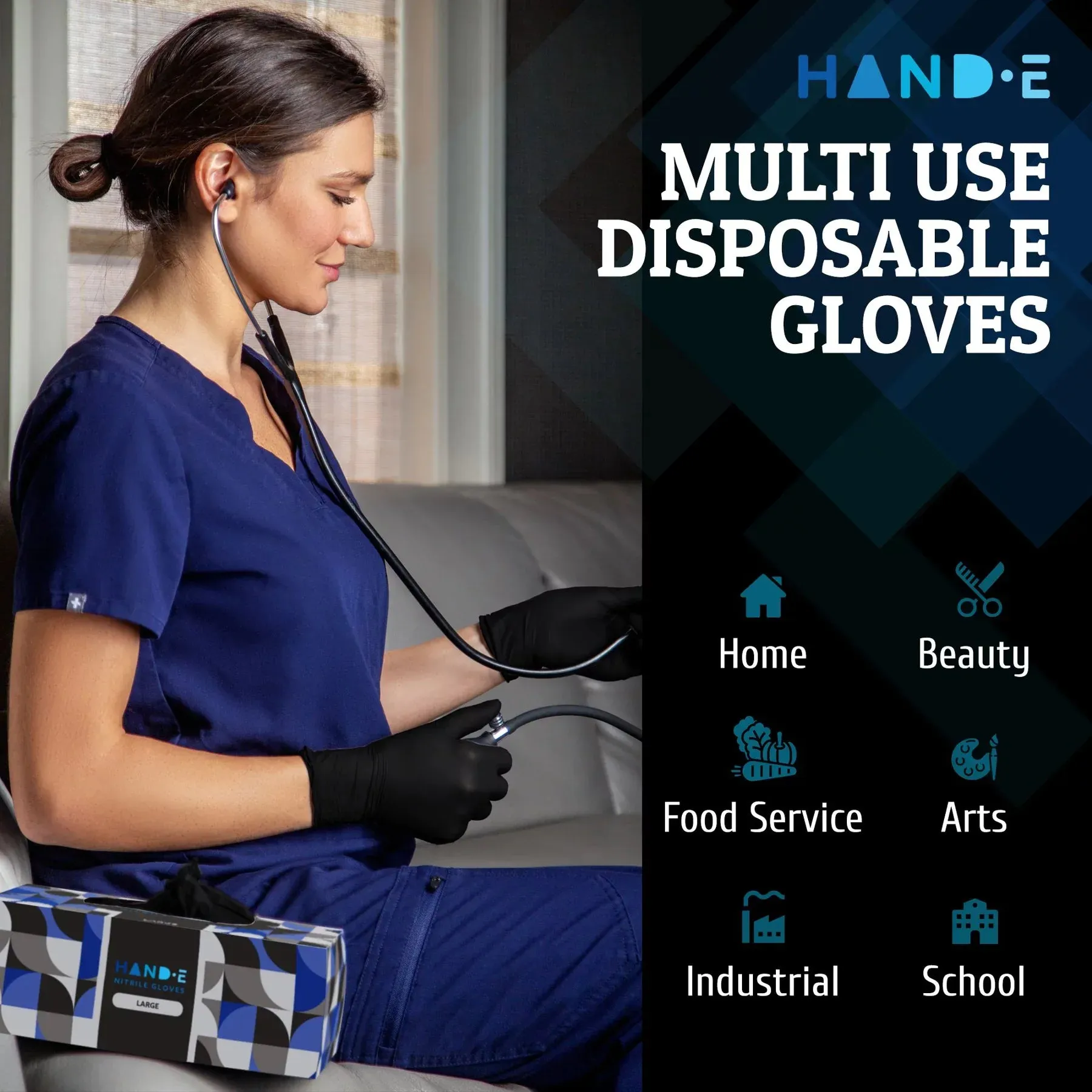 Nitrile Gloves - Black