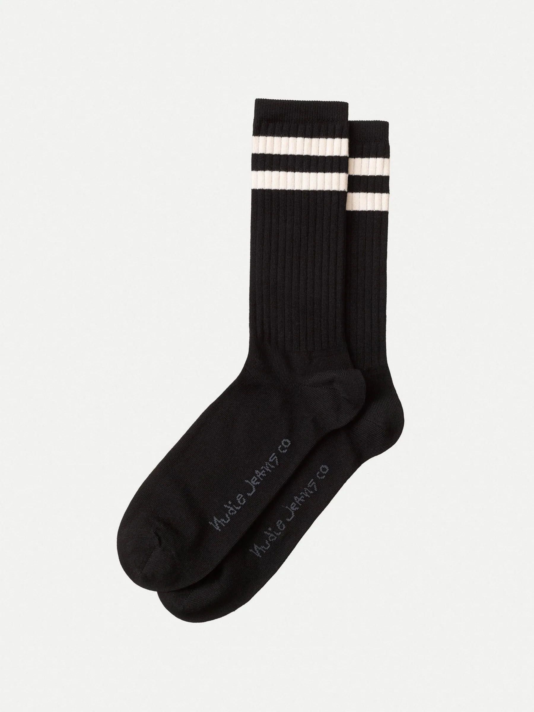 NUDIE JEANS - Amundsson Sport Socks  - Black