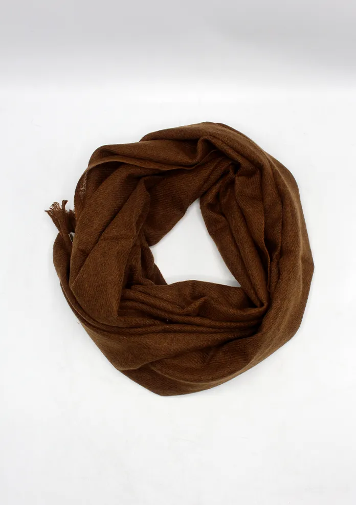 Pure Pashmina Shawl Brown