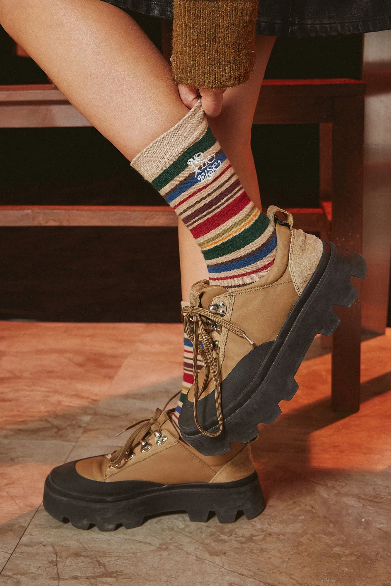 Rainbow Striped Socks