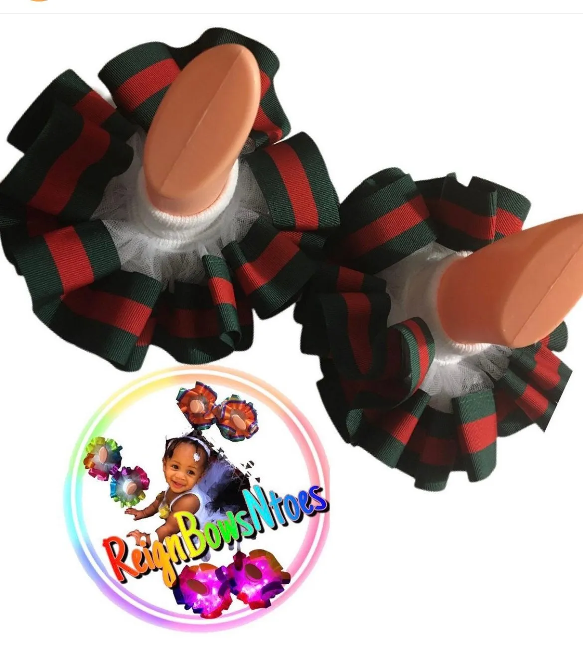 Red and green striped tutusocks| Red and green striped ruffle socks| red and green socks| luxury tutu socks