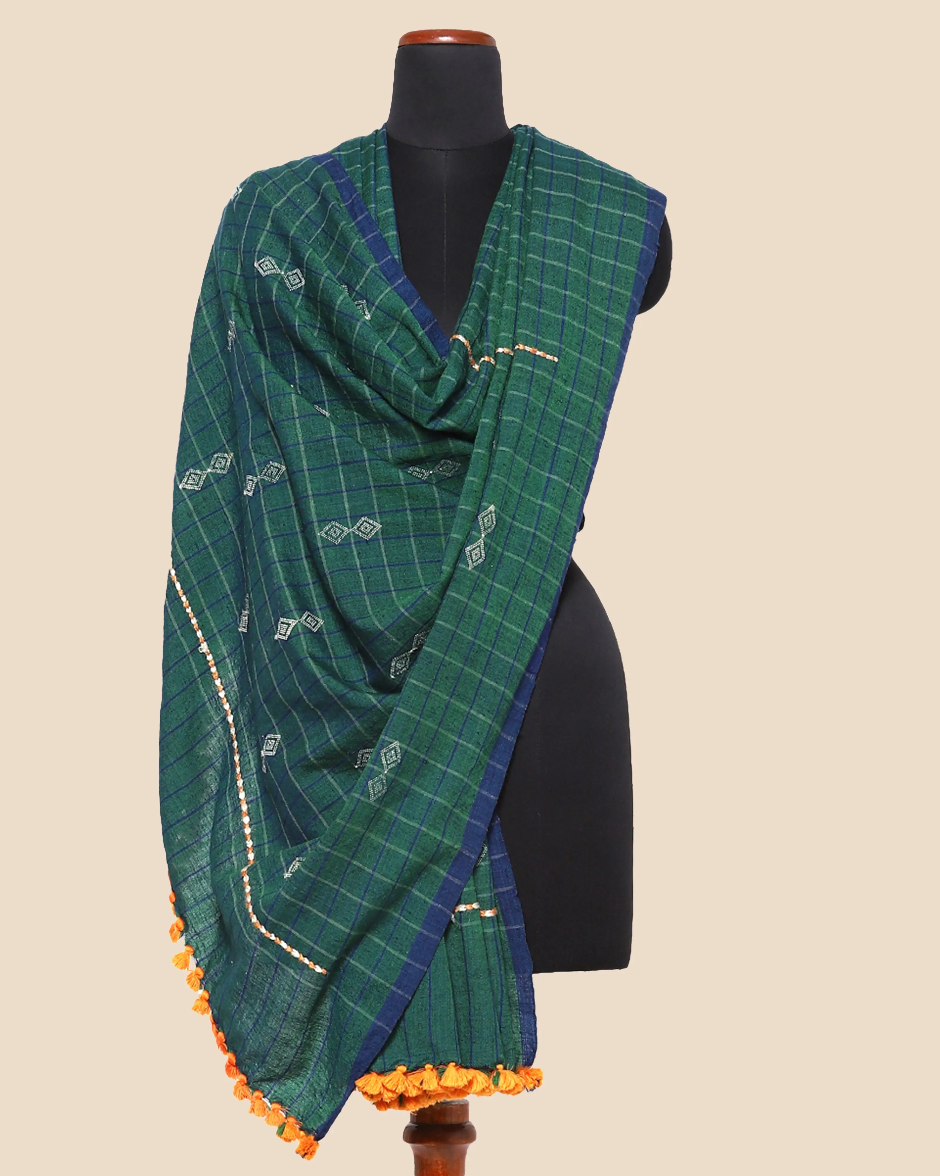 Sangeet Extra Weft Wool Silk Shawl