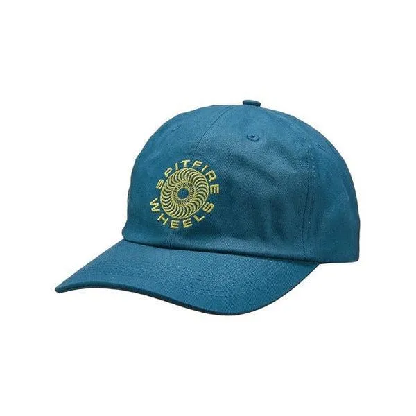 Spitfire Classic 87 Swirl Strapback Hat Teal - Yellow