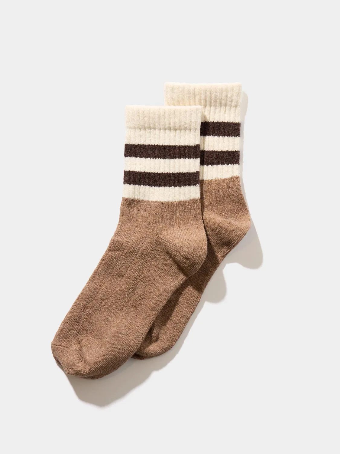 Striped Cuff Quarter Socks