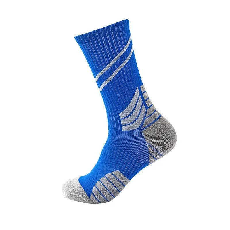 Striped Slash Sweat-Absorbent Non-Slip Basketball Socks