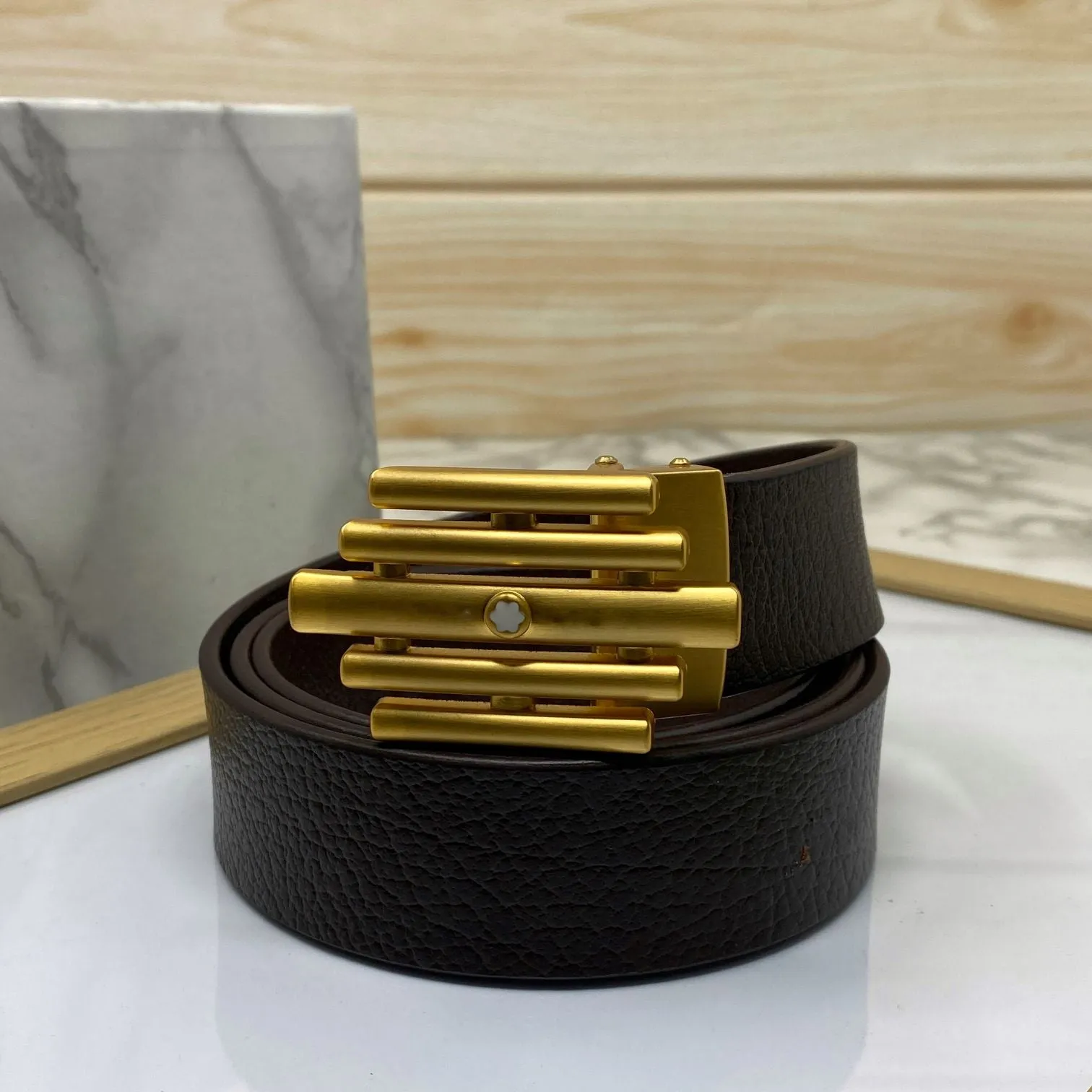 Stylish Formal Leather Strap Belt For Men-JonasParamount