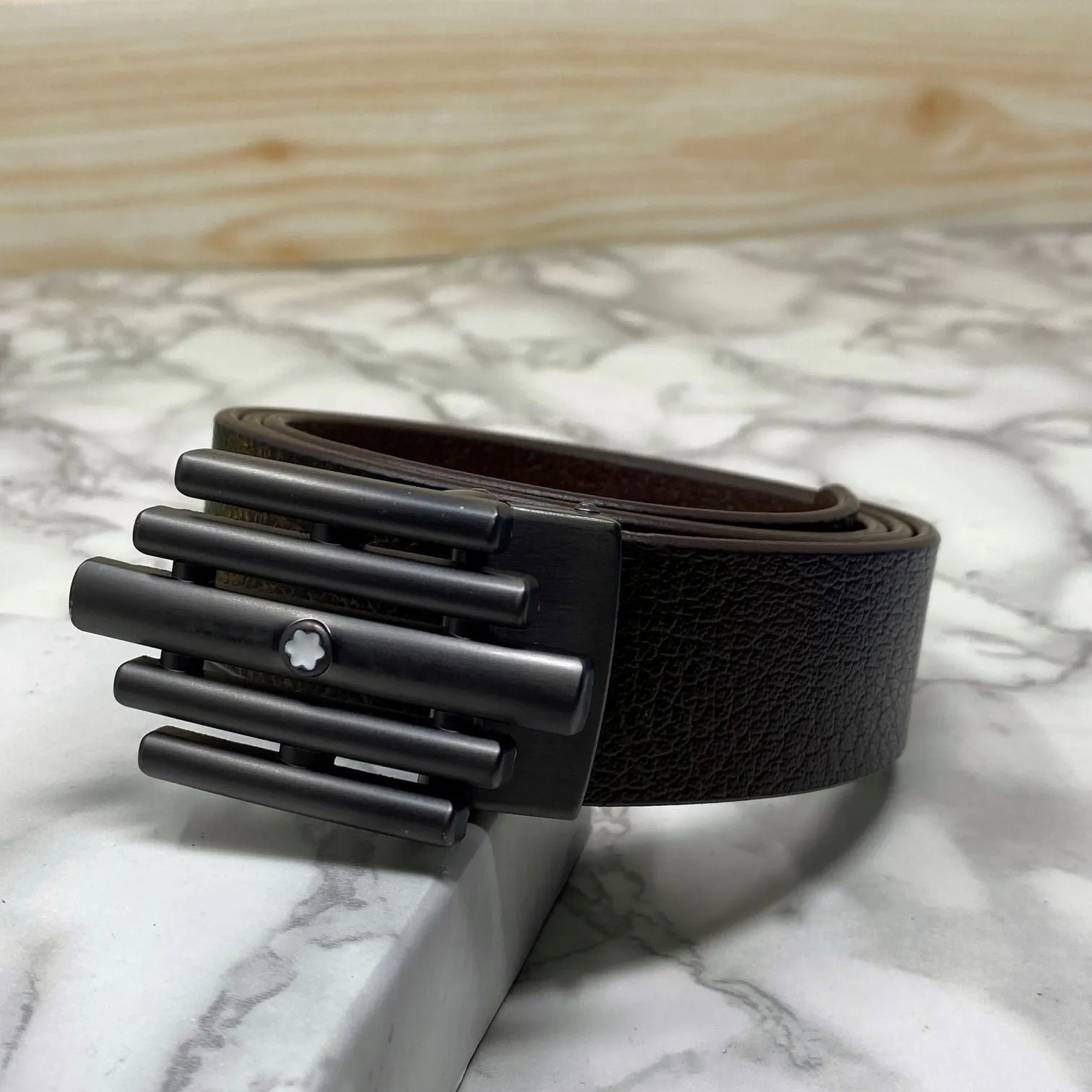 Stylish Formal Leather Strap Belt For Men-JonasParamount