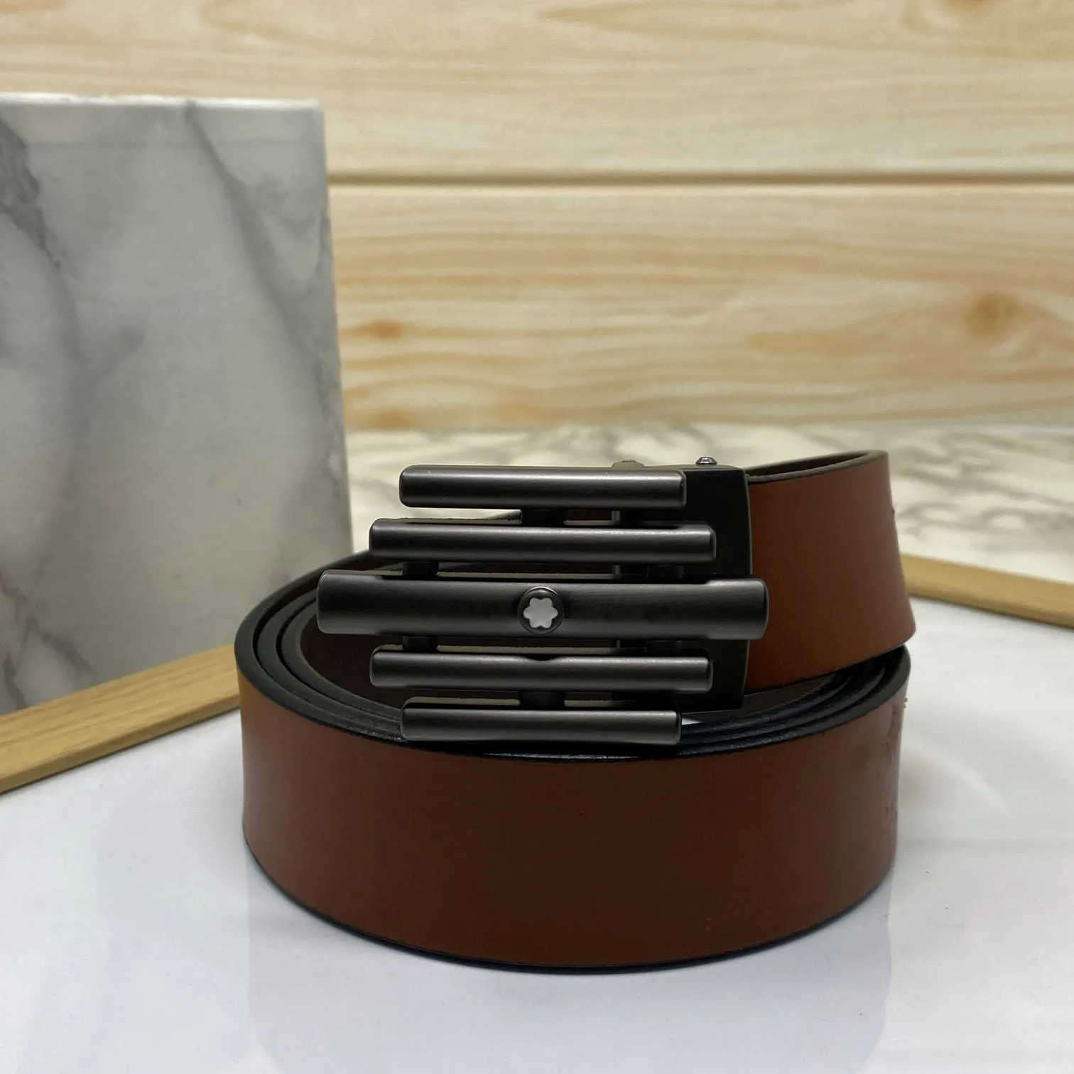 Stylish Formal Leather Strap Belt For Men-JonasParamount