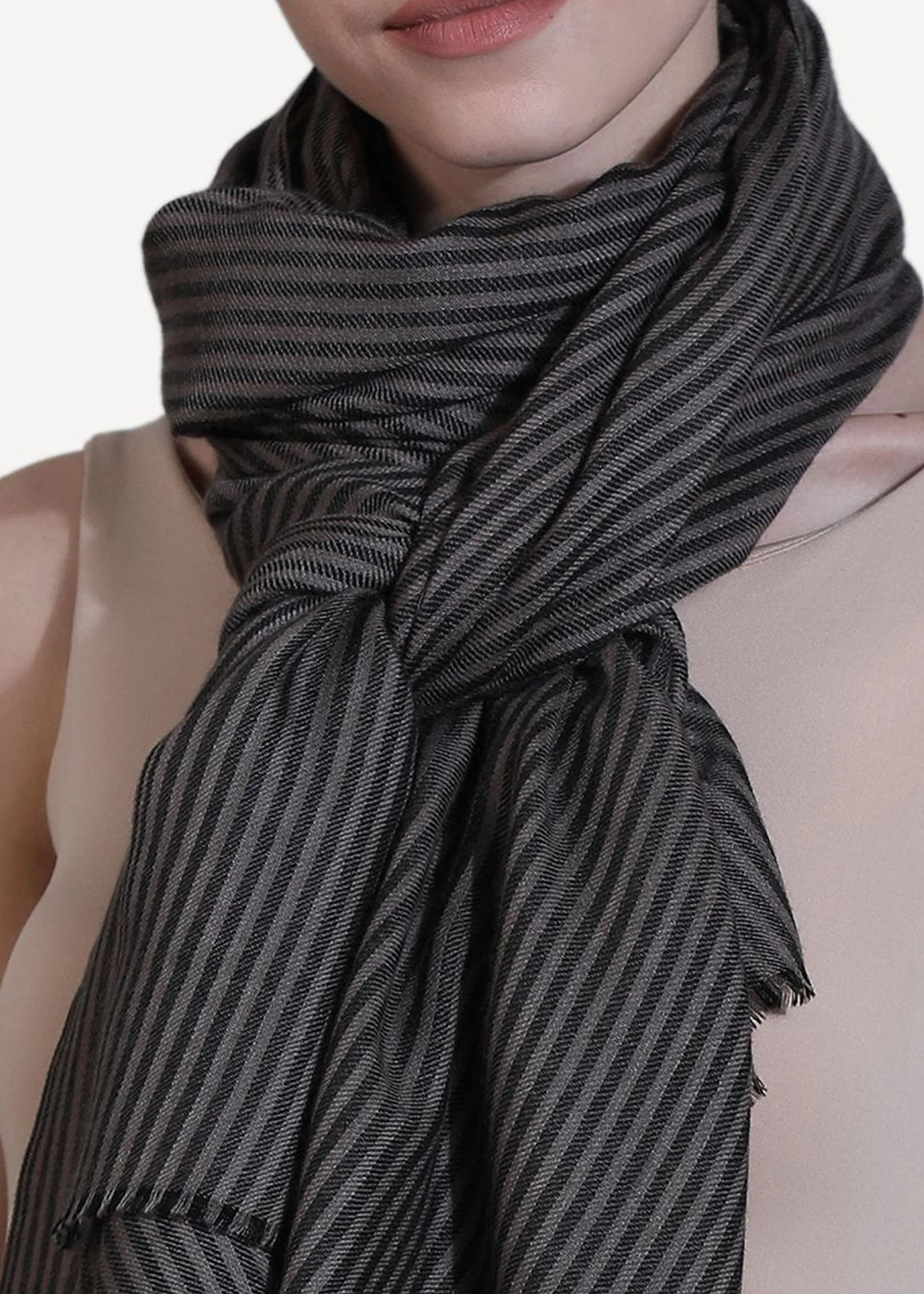 The Classic Stripe in Cashmere